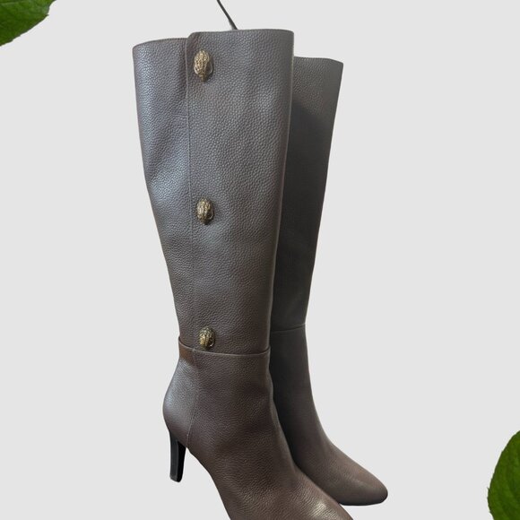 SIZE 10 Kurt Geiger Brown Shoreditch  Knee High Boots - Picture 1 of 6